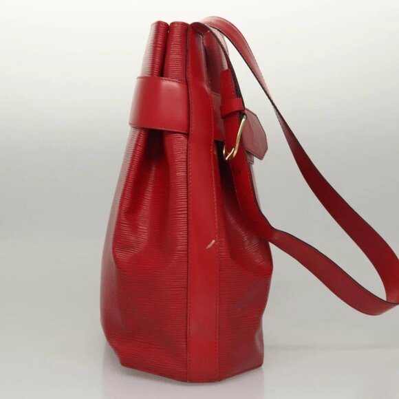 LOUIS VUITTON Epi Sac Depaule PM Shoulder Bag Red - Picture 4 of 16